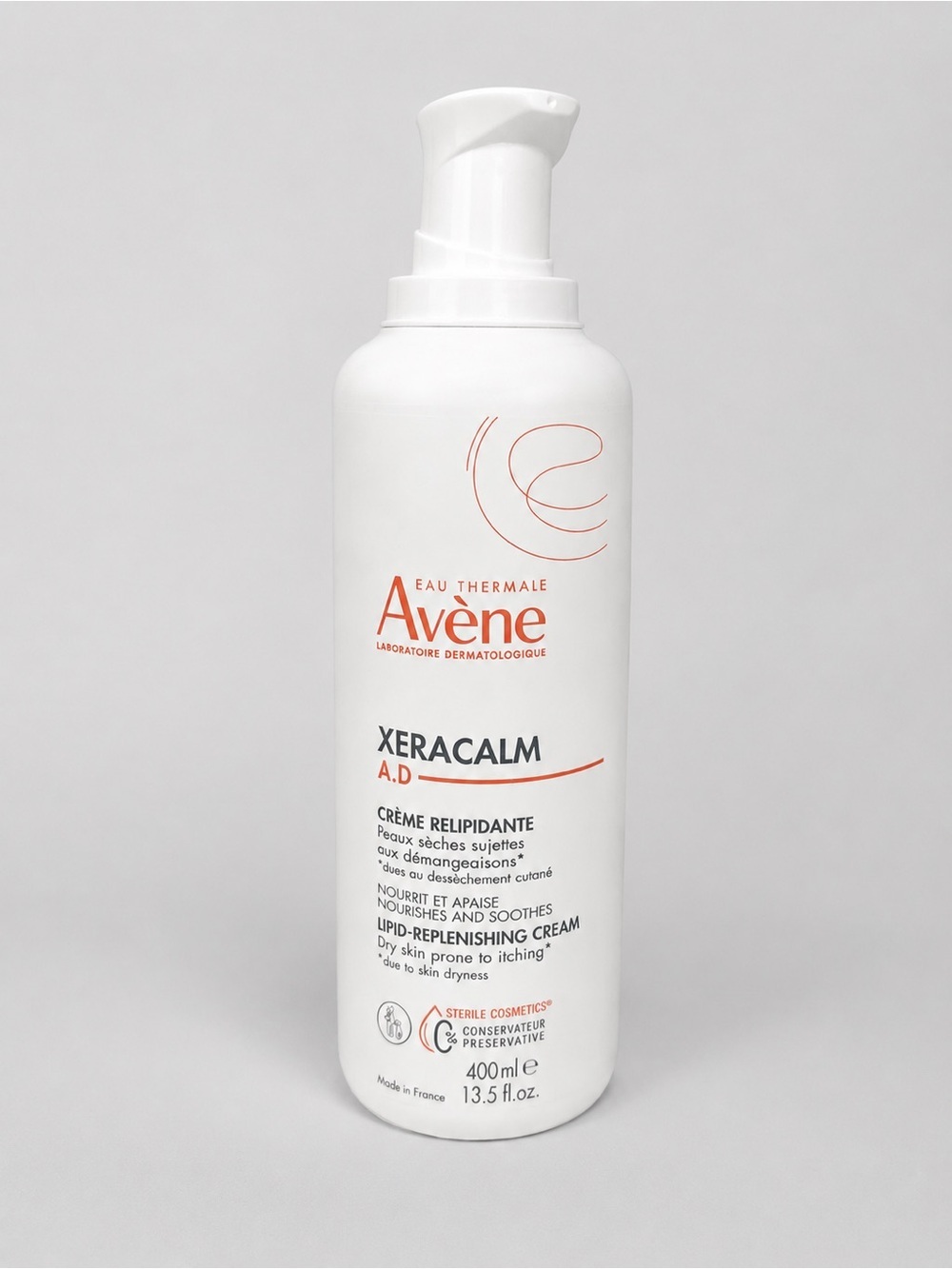 Avène XeraCalm A.D Lipid-Replenishing Cream – 13.5 fl oz / 400 mL | NEW